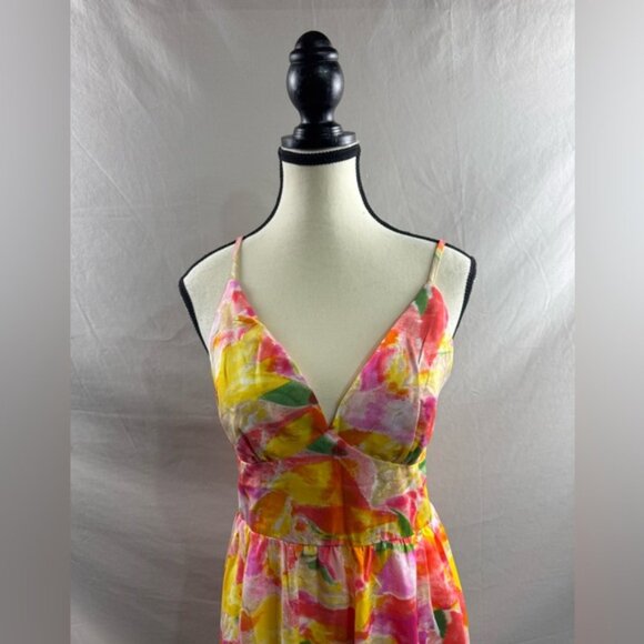 Boho Colourful Print Side Slit Dress - Picture 7 of 9